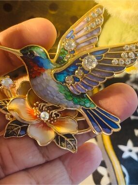 Colorful Hummingbird Bird Toy Accent - Multicolor